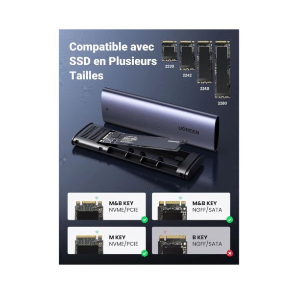 Boitier de disque dur externe SSD Lenovo K02 NVMe – Image 2
