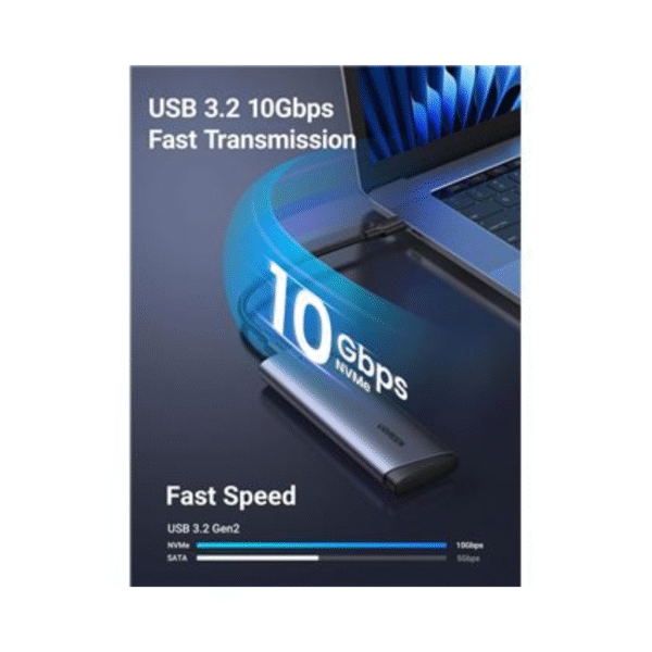 Boitier de Disque SSD M.2 NVME et NGFF Externe Type C – Image 2